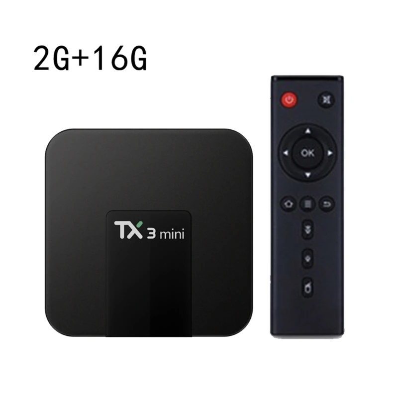 

Box Media Player TX3 Mini 2G+16G BT4.0 2.4+5Ghz Set top Box for Android10 M76A