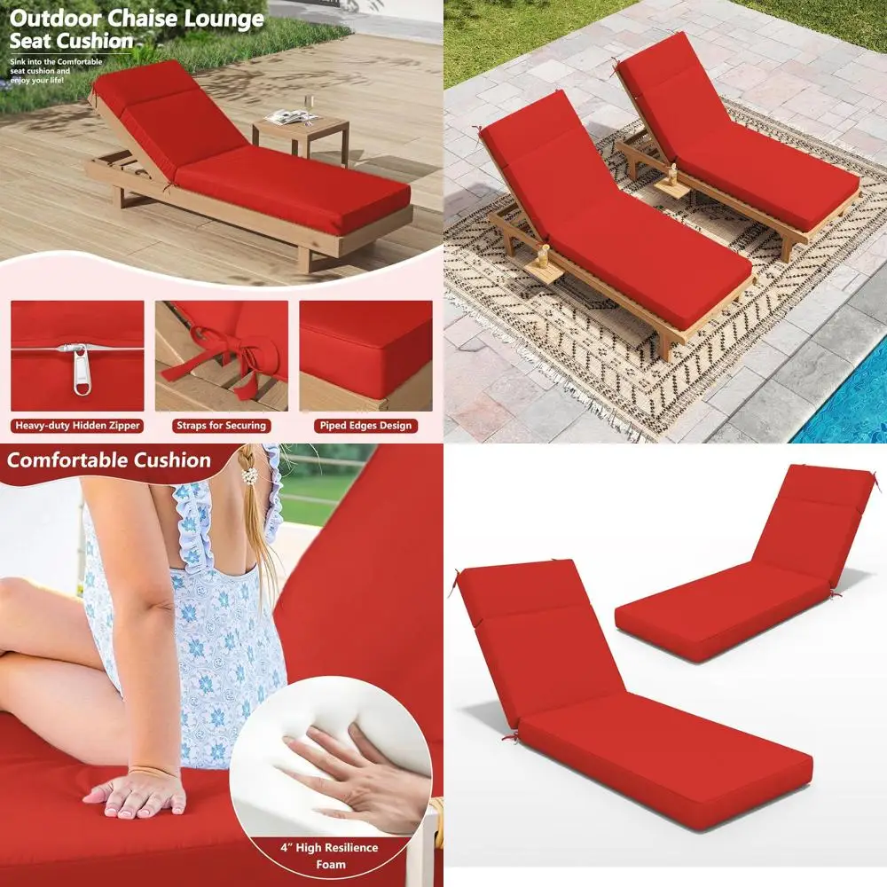 2Pcs Outdoor Chaise…