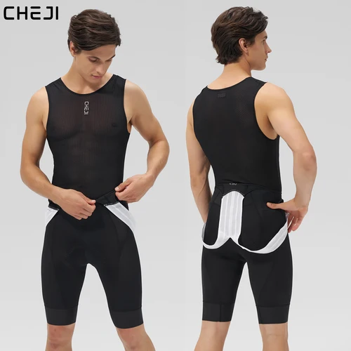 Imagen 2 del producto Cheji Pantalón corto de ciclismo para hombre (aoluo)