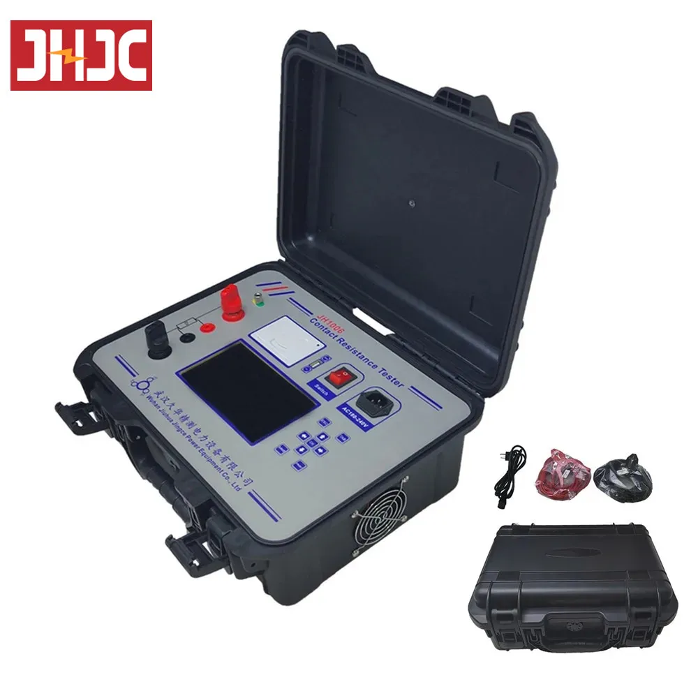 

100A DC Resistance Meter Micro-Ohmmeter Loop Contact Resistance Tester Circuit Breaker Test 0-50m Ω 100 Set Data Storage