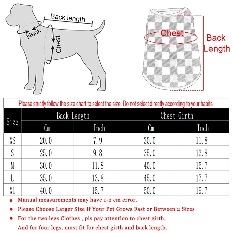 Pet Summer T-shirt Cat Breathable Vest Clothes For Small Medium Dog Cats Soft Cozy Plaid Print Kitten Coat Chihuahua Pug Costume