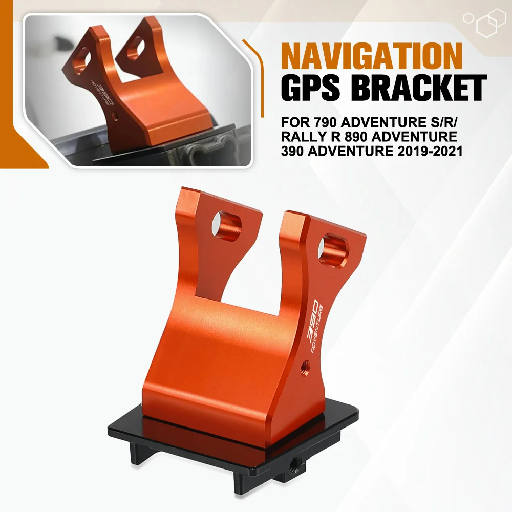 

For 790 Adventure S/R/Rally R 890 Adventure 390 Adventure 2019 2020 2021 CNC Smart Phone GPS Navigation Plate Bracket Handlebar