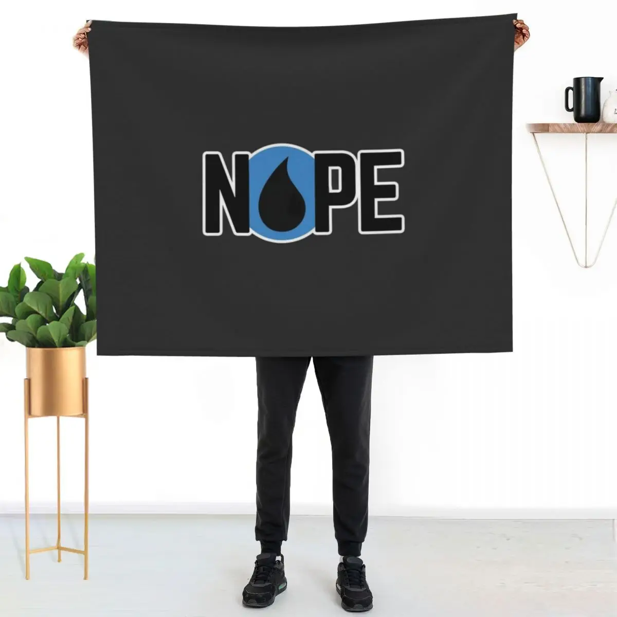 

NOPE Counter Magic the gathering MTG humor Throw Blanket Cozy Light Blanket for Travel Camping Picnic