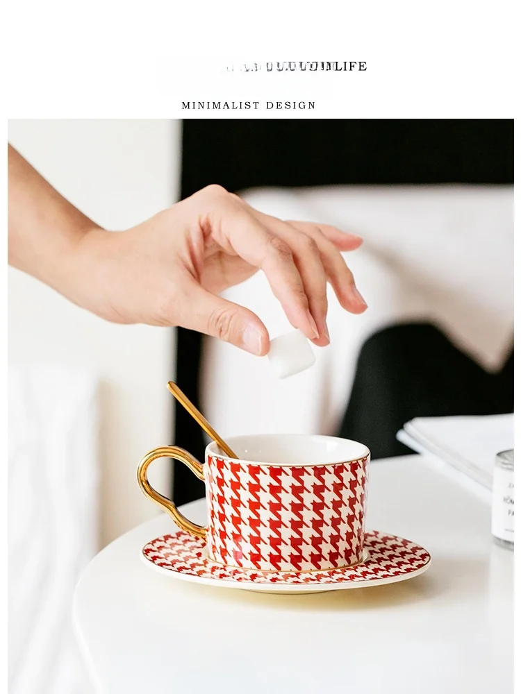 tazza-da-caffe-in-ceramica-tlife-plover-con-manico-motivo-dorato-stile-trend-nazionale-piattino-e-cucchiaio-inclusi