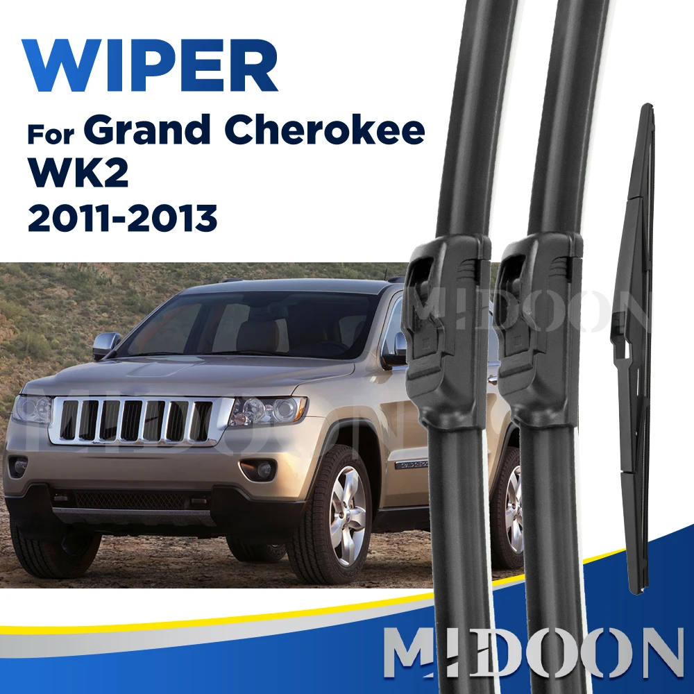 

Стеклоочиститель MIDOON для Jeep Grand Cherokee WK2 2011-2013 2012, передние и задние щетки стеклоочистителя, щетки для ветрового стекла 22 "+ 21" + 12"
