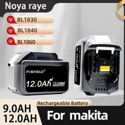 9Ah 12Ah Battery Replacement for Makita 18V Battery Compatible with 18 Volt BL1860B BL1850B BL1840B BL1830B BL1815B Batteries