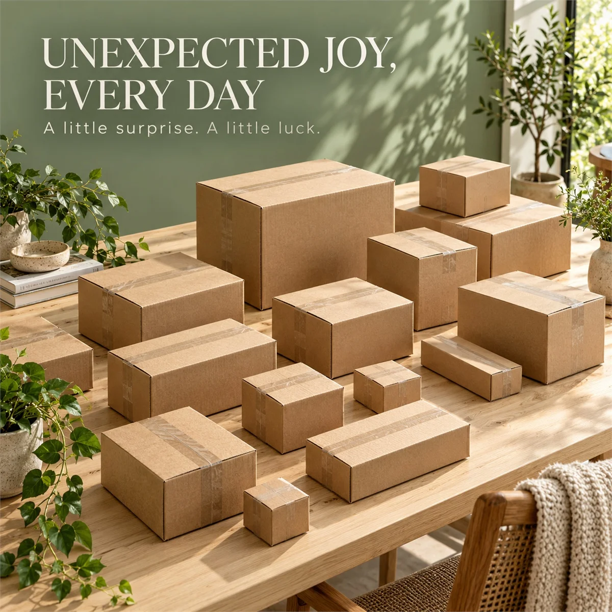 Brown Kraft Cardboard Gift Box, Creative Packaging for Little Treasures and Special Moments