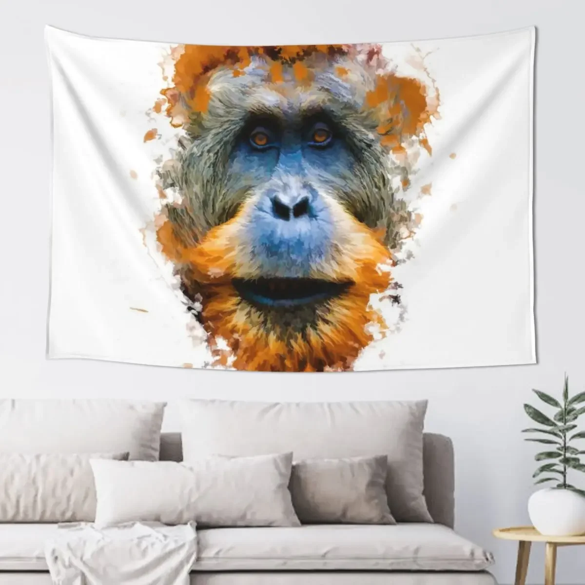 

Orangutan monkey Tapestry Decorative Paintings Bedroom Decorations On The Wall Tapestry
