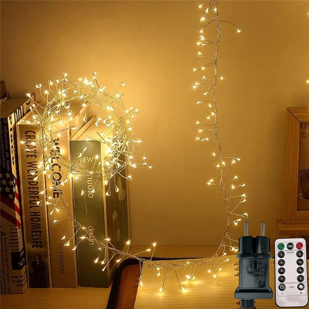 

LED String Light 30M/60M Copper Wire Firecracker Fariy Garland Light Wedding Christmas Tree Light Party Decoration Lights