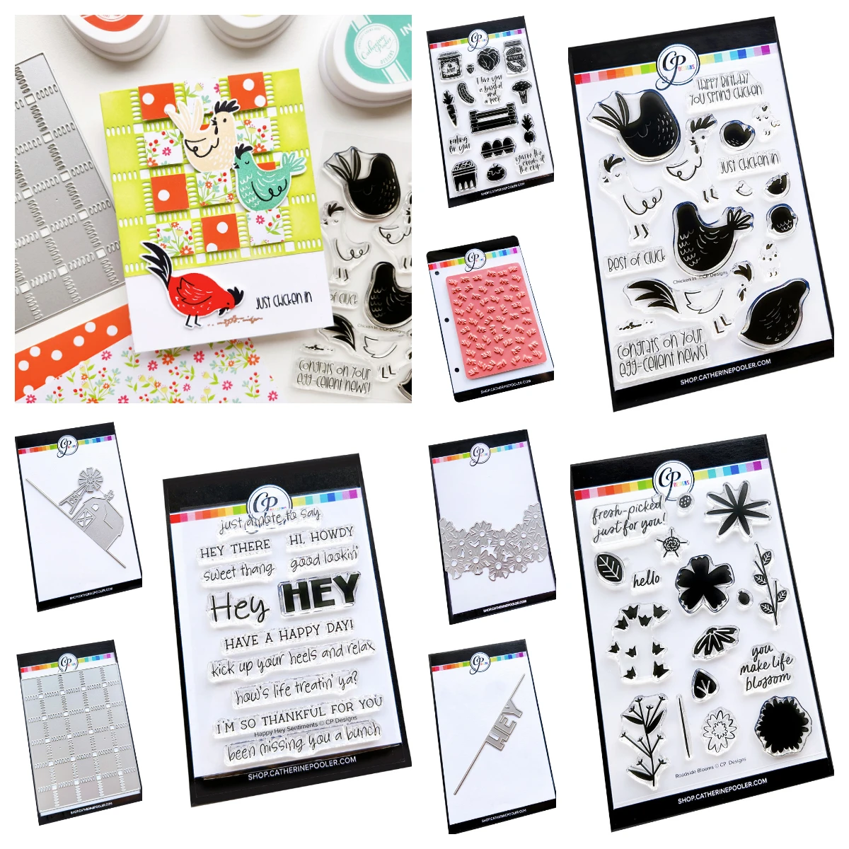 

Easter Happy Hey Sentiments Stamps New Spring Blooms Metal Cutting Dies Chicken Scratch Background Stamp DIY Scrapbooking Diary