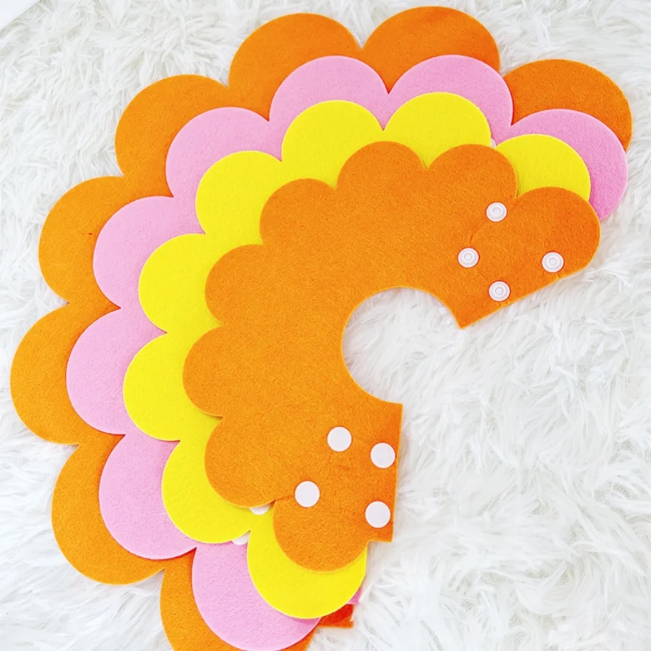 1 طوق إليزابيث سيركل للحيوانات الأليفة خفيف الوزن، غطاء رأس لباد ما بعد الجراحة، طوق قابل للتعديل مضاد للحرق