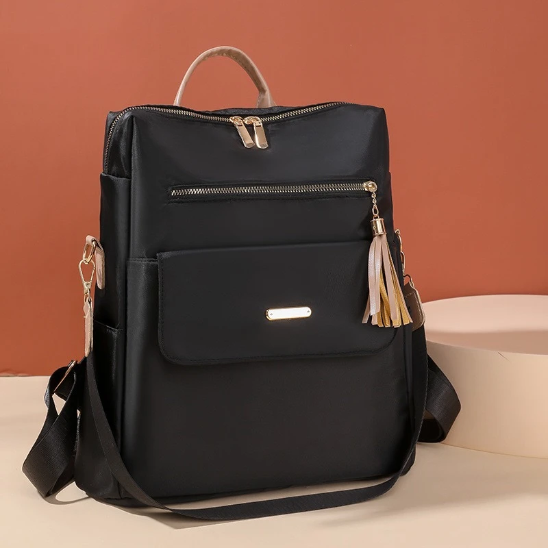 Casual Shoulder Women's Fashion New Large-capacity Simple Travel Backpack Dual-use One-shoulder Ladies Backpack Women