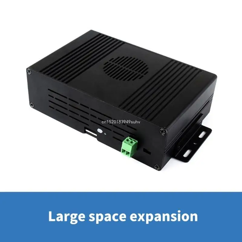 Caja aluminio para cubierta placa RPi 5 con placa expansión PCIE opcional