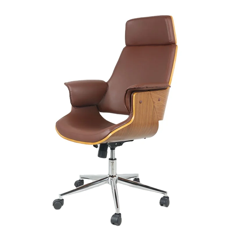 High Back Ergonomic Swivel Manager Executive Office Staff Chair Leather Computer Chair