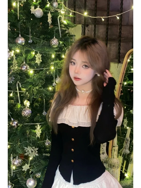 

Женский облегающий топ на одно плечо из полиэфирного трикотажа в корейском стиле для повседневной носки