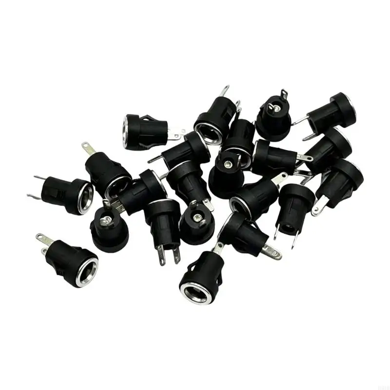 Automotive Wiring Repair Female Socket 5.5X2.1Mm, 2 Pin Power Socket with Plastic Housing and Metal Terminals, 500 Pack for H9EE