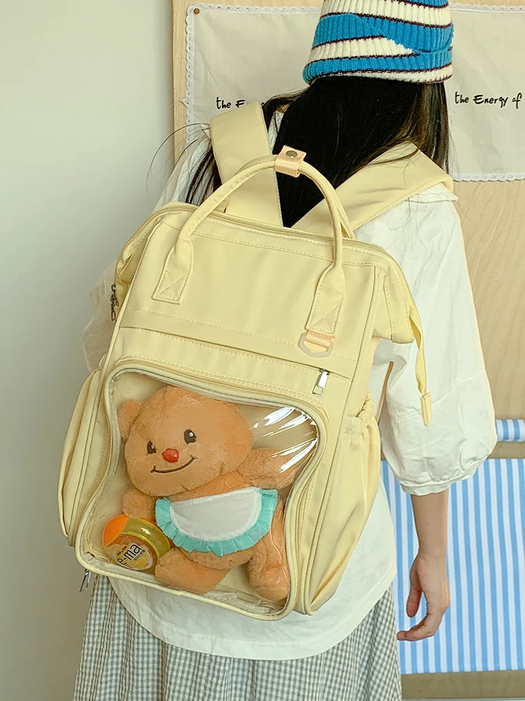 

Transparent Japanese Sle Casual Bapa for School And Comic Con Handheld Bag Suitable for Freman to High School Girls
