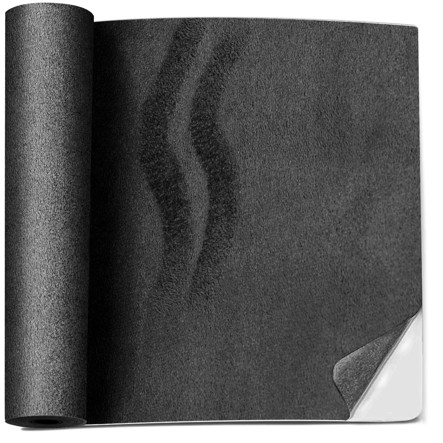 DIY tela autoadhesiva de terciopelo modificación Interior del coche tela de gamuza arte pegajoso y manualidades, caja de joyería rollo de revestimiento de fieltro calcomanía