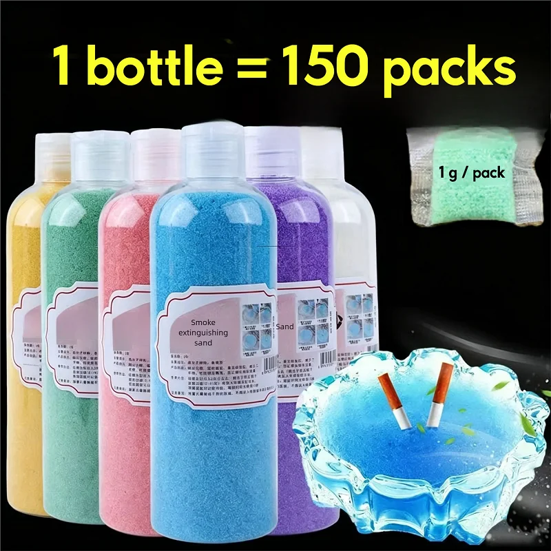 Disposable Smoke Removal Sand Water-Activated Sand Extinguish Cigarette Butt Fly Ash Proof Set For Home Office Cofee Shop Hotel