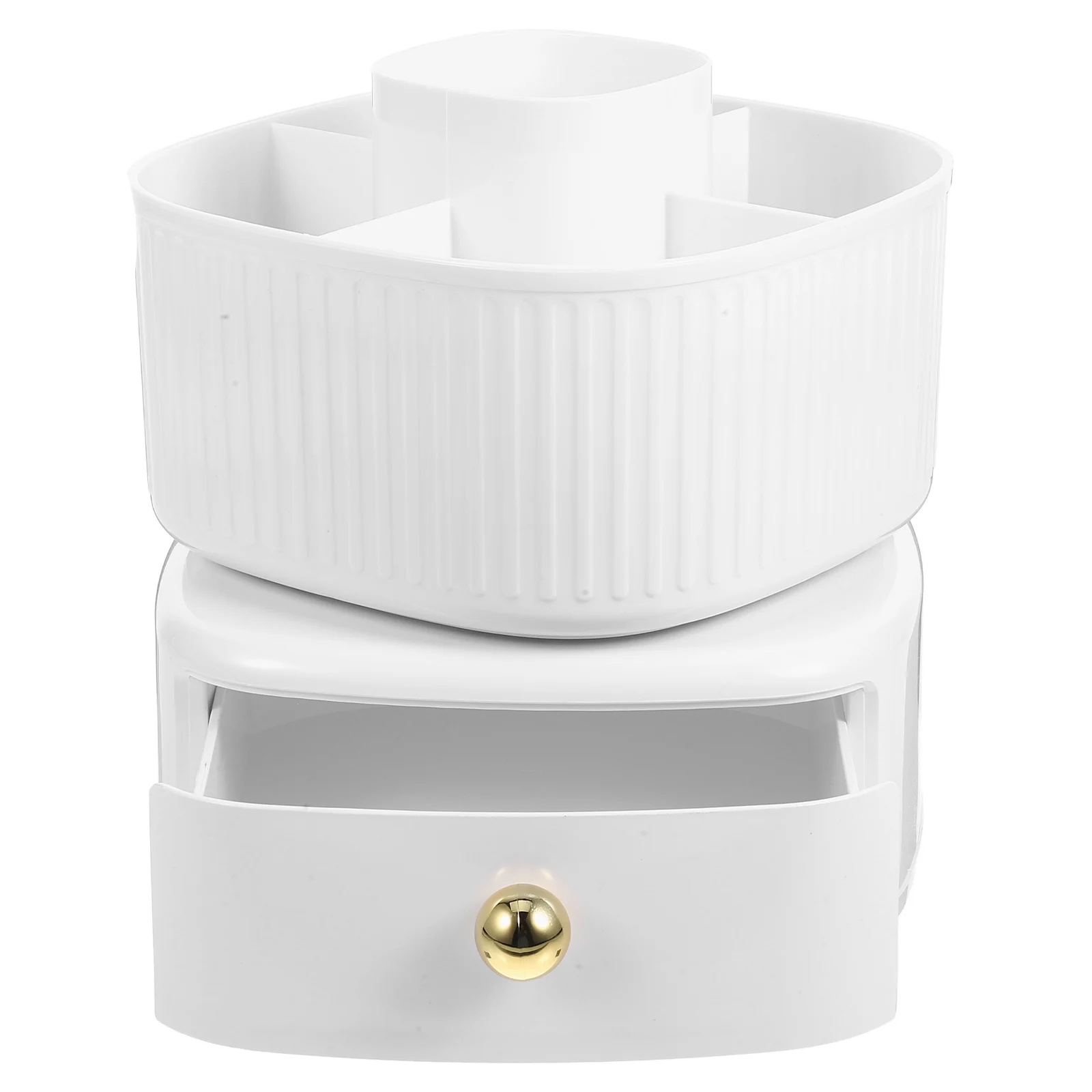 

Rotating Pen Holder Desk ganizer Drawer for Pens Brushes Storage Box 360 Degree Rotation Large Capacity Plastic Space