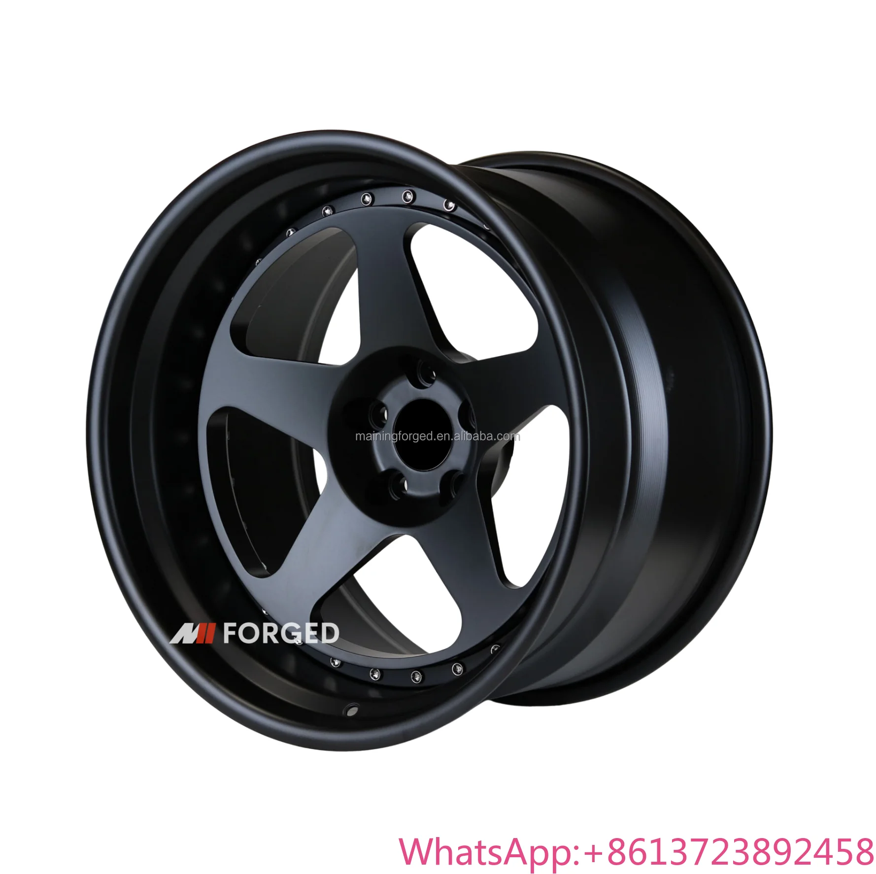 MN JWL VIA Certified Deep Dish Forged Alfa Romeo GTV6 Wheels 8J Width 2-Piece Minimum Aluminium Alloy New Five Spoke 40mm Sport