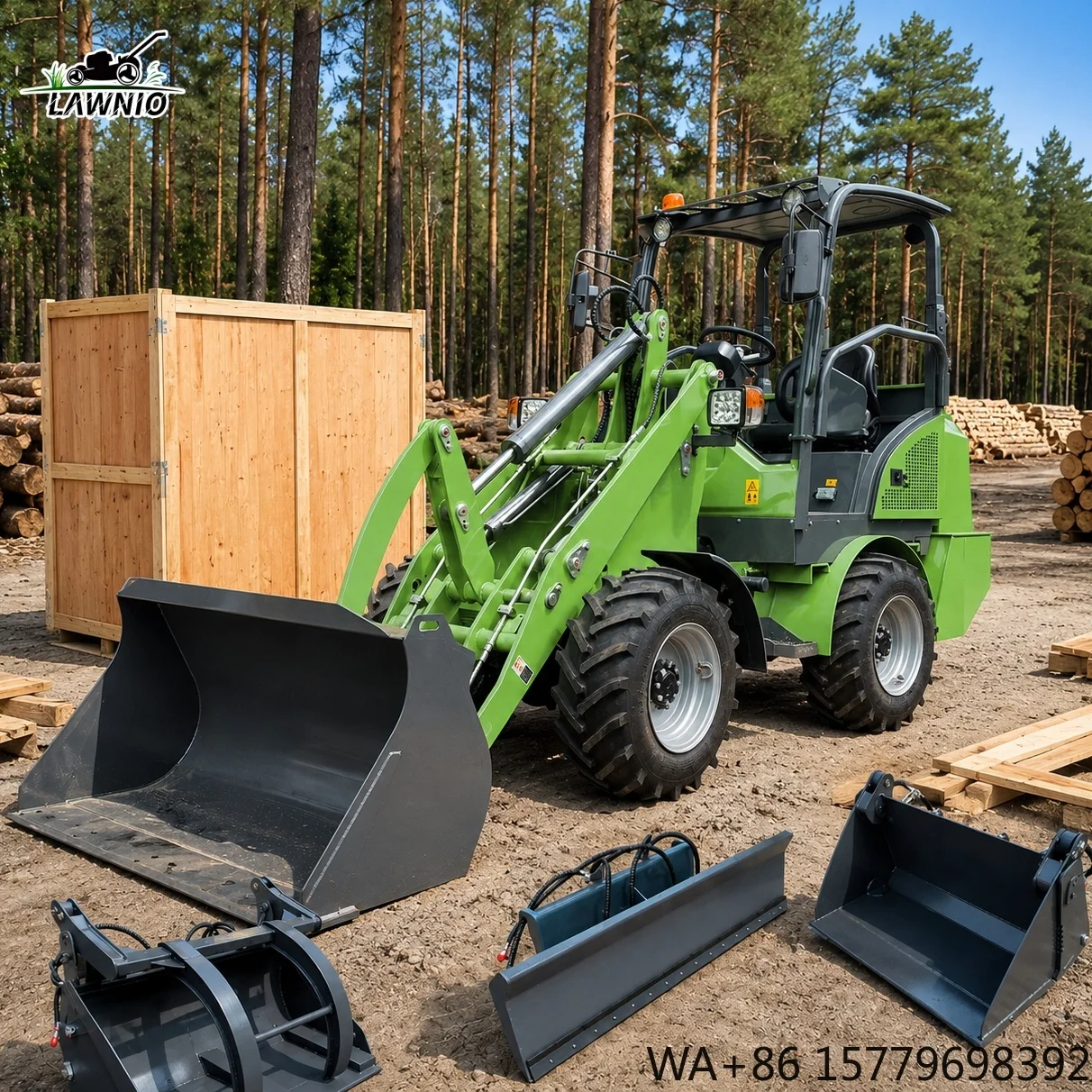Color Customization Support Electric Loader Quick Hitch  Suitable for Narrow Spaces Factory Workshop Wheel Loader