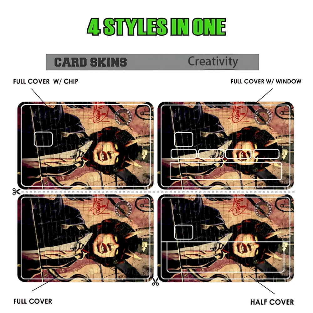 Rock Band A-C D-C Stickers Cartoon Credit Card Visa Debit Bank Charge Card Bus Metro Waterproof Sticker Decal Decoration