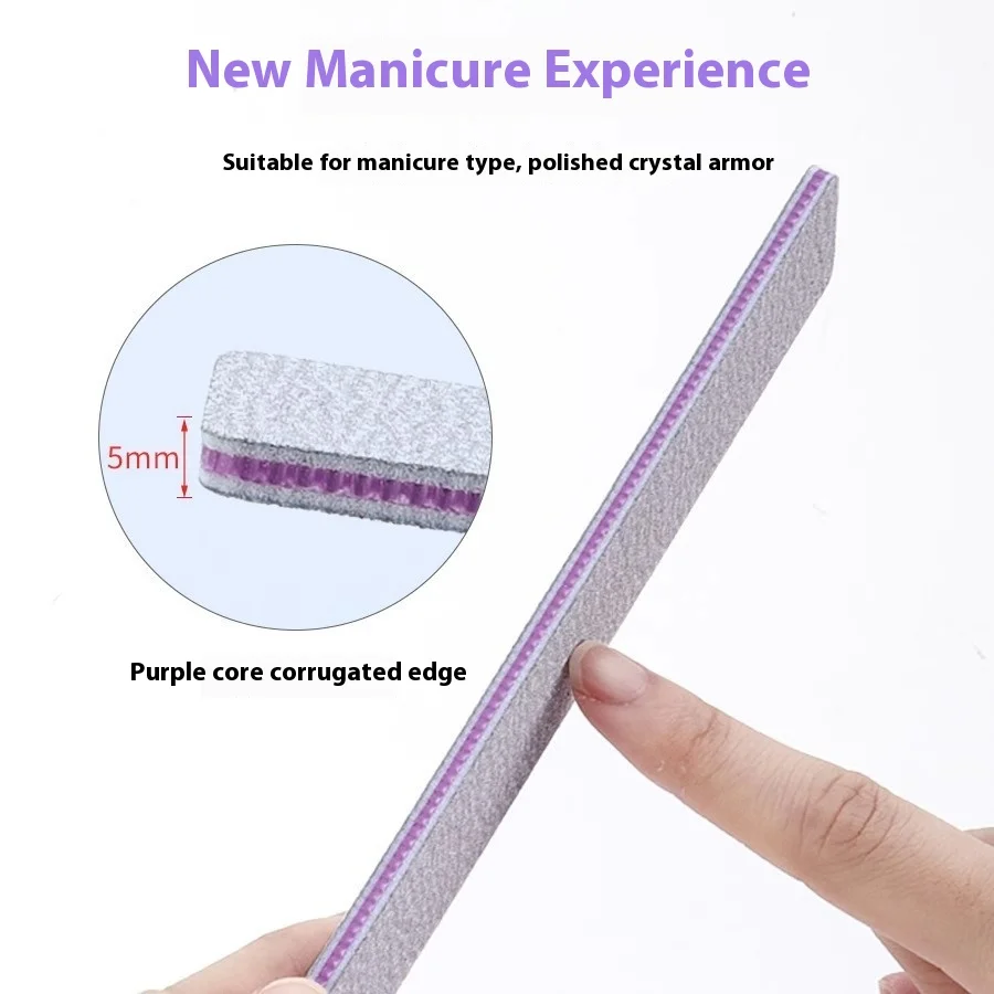 両面爪やすり、サンド除去スポンジファイルなし、ネイリスト向けのサンド除去ストリップを防ぐ特別なロングストリップr