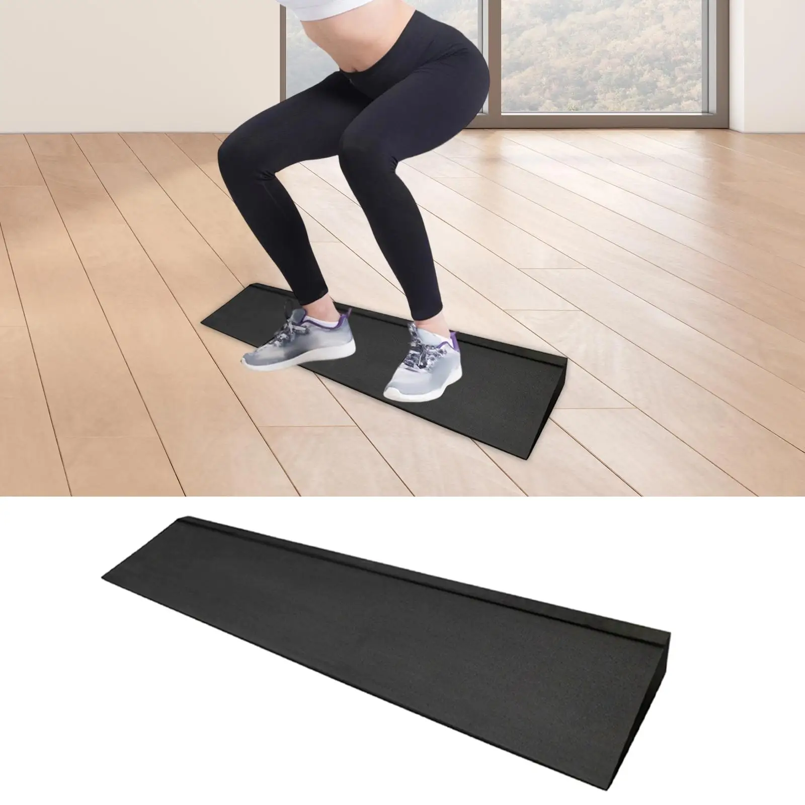 Bloc de Squat Incliné pour Squats Élevés, Planche Inclinée pour Étirements des Mollets, Amélioration des Performances de Musculation