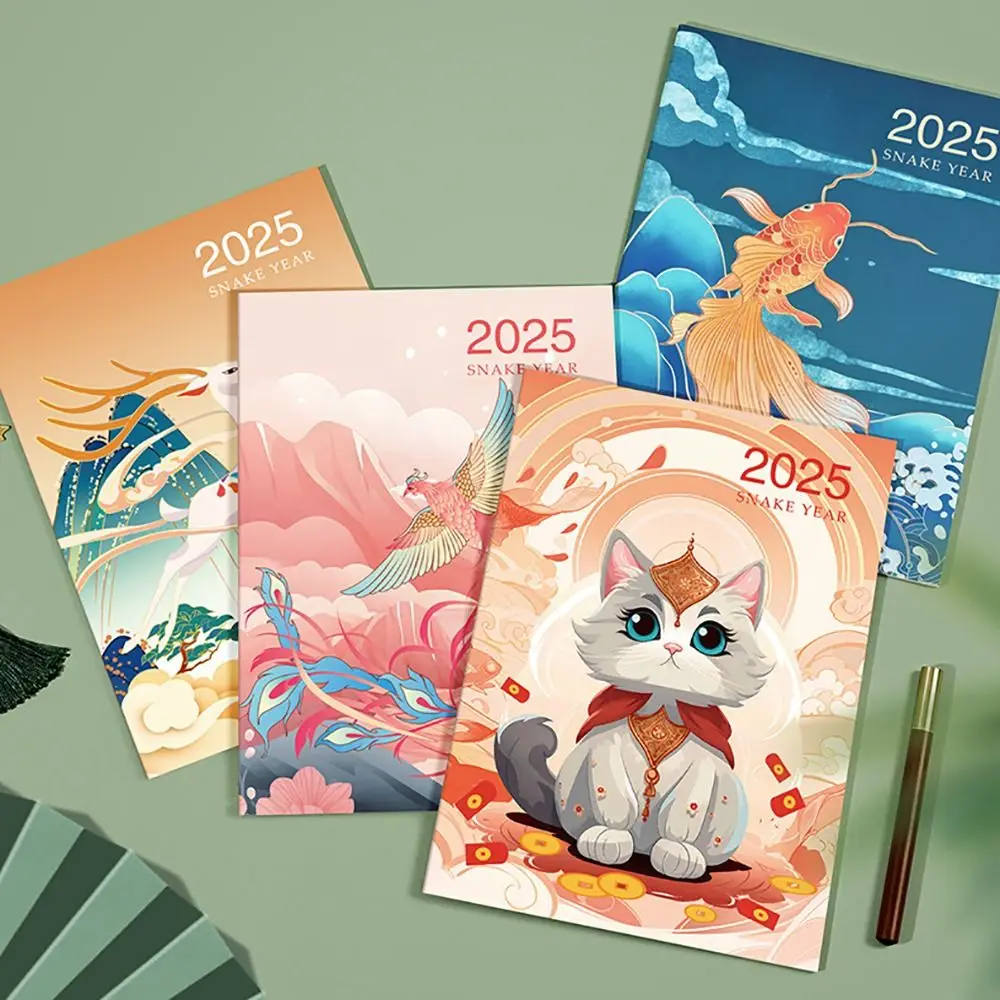 Portable A4 A5 Schedules Notebook 24 Sheets Work Efficiency Agenda Planner Life Check-in Learning Plan Planner Notebook Office