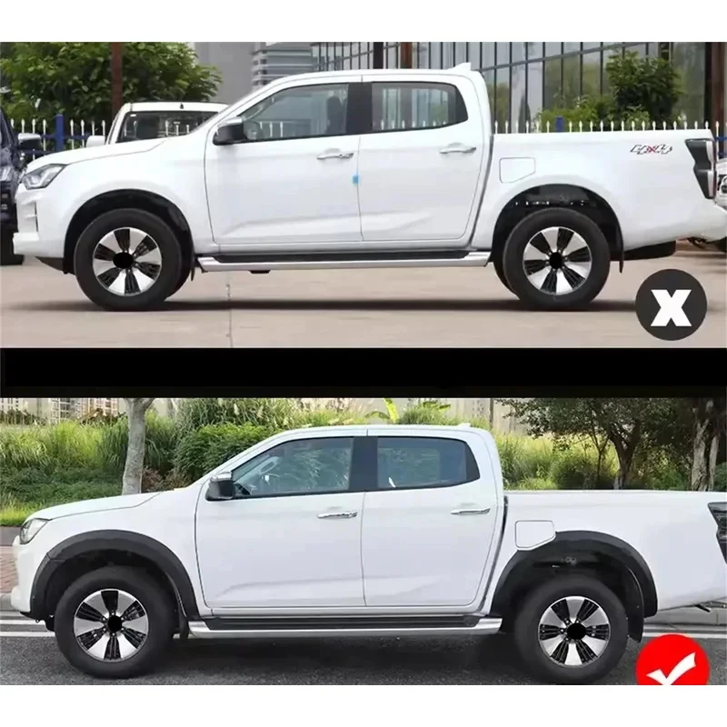 

Durable Latest Design Car Flares Arch Wheel Eyebrow Protector Mudguard Sticker Isu Dmax 2021