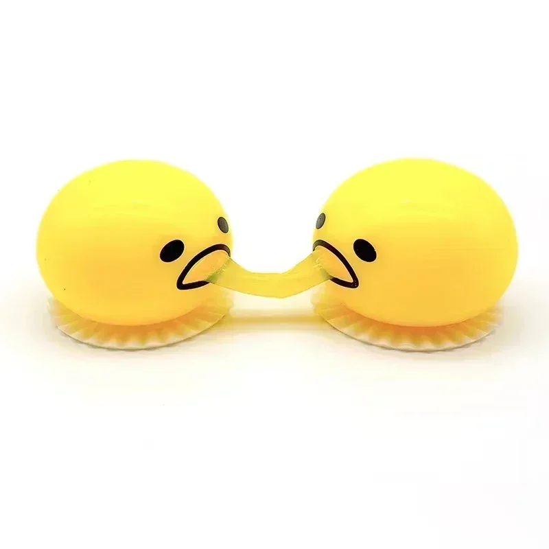 New Squishy Puking Egg Yolk Stress Ball With Yellow Goop Relieve Stress Toy Funny Squeeze Tricky AntiStress Disgusting Egg Toy