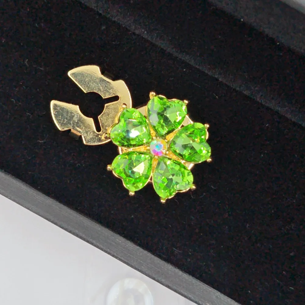 1PCS Rhinestone Flower Button Covers Shirts Dress Shirt Cufflinks Fashion Accessories Glamorous Decorative Sleeves Wholesale