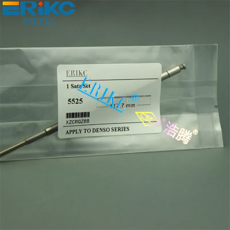 ERIKC Valve Stem Seal 5525 and Cr Injector Valve Plenger Length=117.7mm for Common Rail Injector 095000-6760 23670-30140