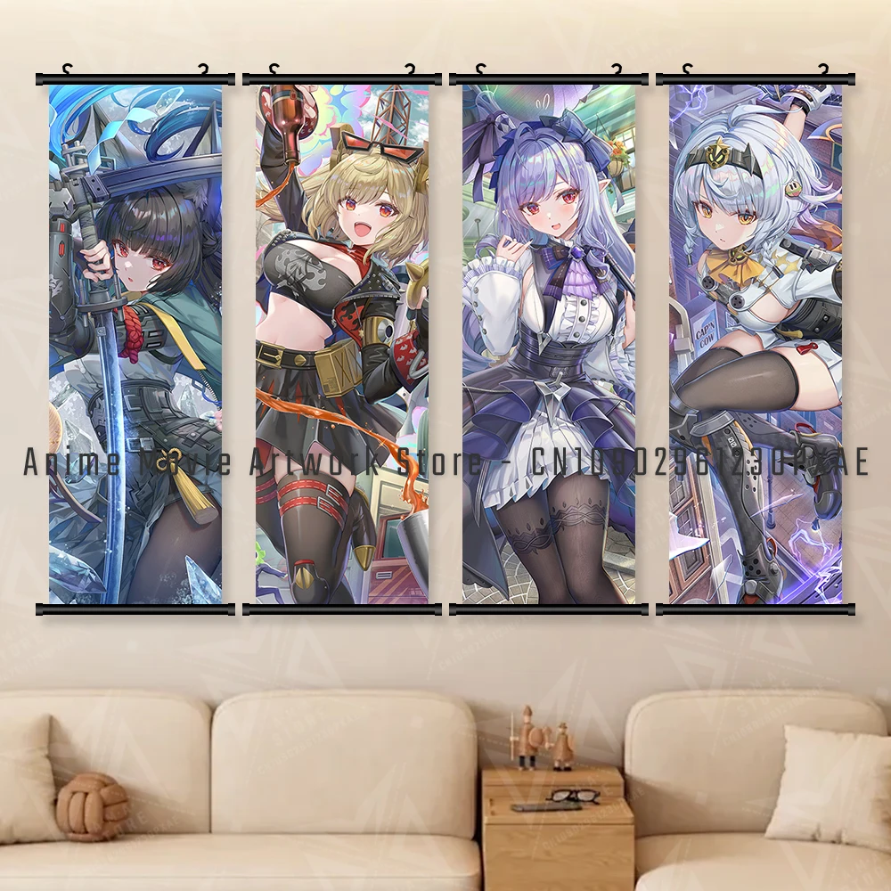 Zenless Zone zéro jeu figurines décor à la maison imprime peinture photos mur Art HD Kawaii toile affiche chevet fond sans cadre