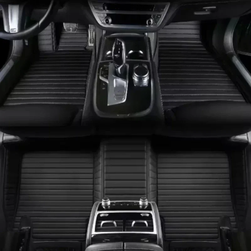 Custom Large stripes Car Floor Mats for Land Rover Range Rover Evoque 2 4 Doors Evoque Convertible Interior Car Accessories