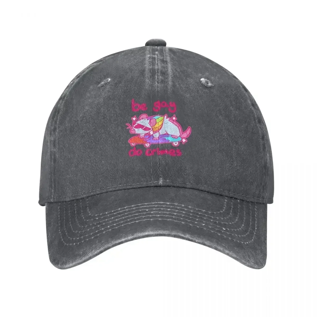 Be Gay Do Crimes Possum Baseball Cap Funny Hat Beach Outing Kids Hat Women's Beach Outlet 2025 Men's