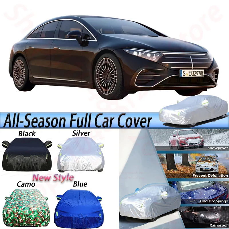 

Car Cover Sun Shade Rain Snow Dust Resistant Durable Auto Cover For Mercedes Benz X296 V297 EQS 350 450 500 580 680 AMG 53