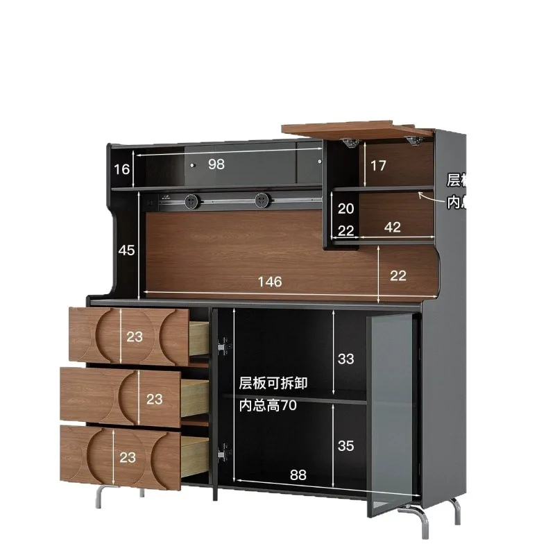 side cabinet integrated storage cabinet against the wall retro wine cabinet medium antique kitchen slate storage