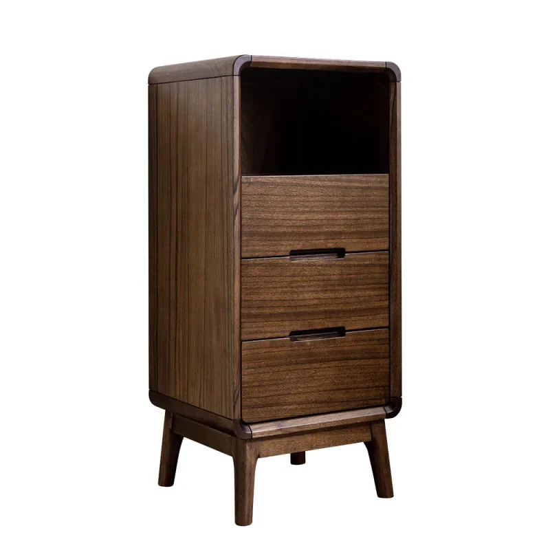 

Nordic black walnut TV cabinet, locker