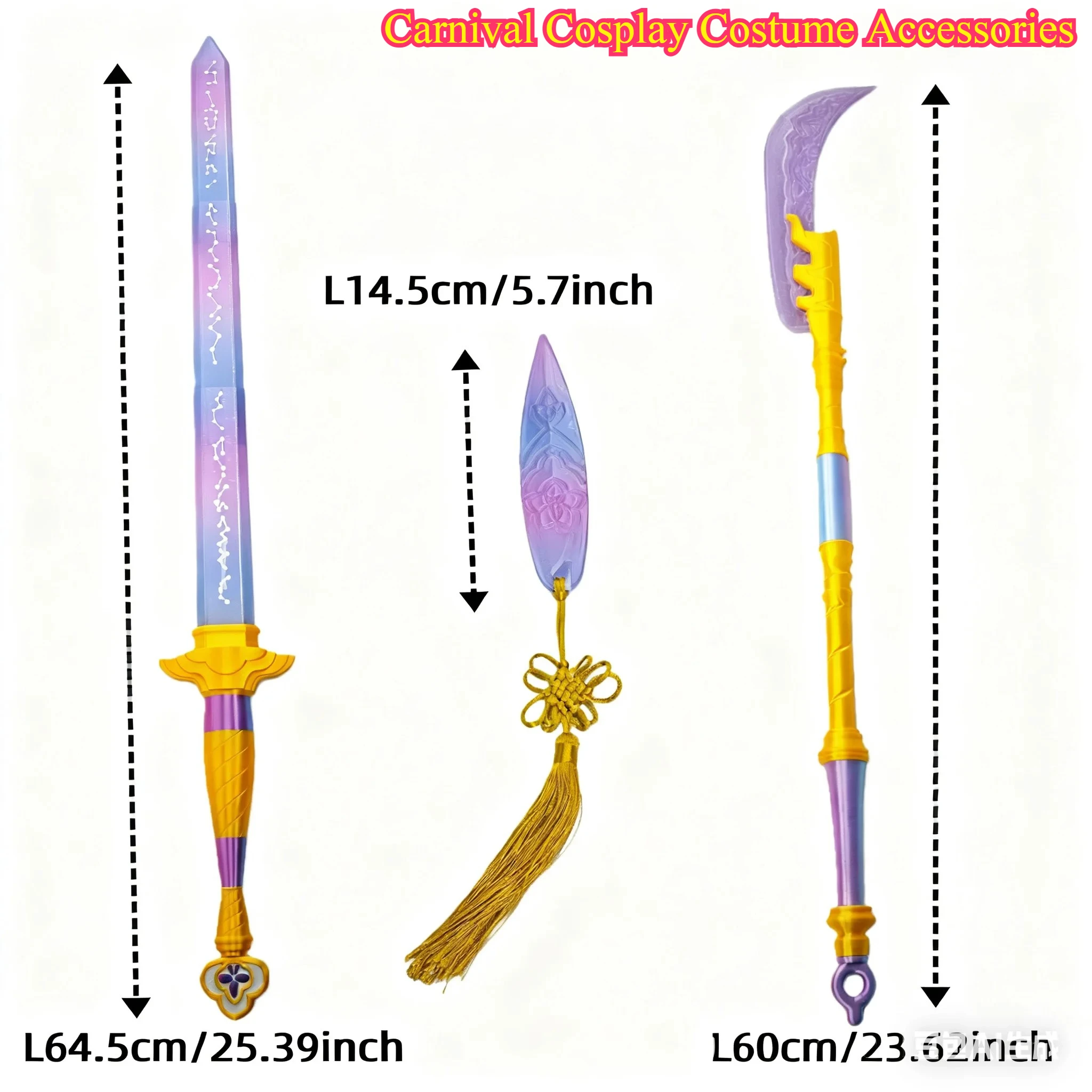 Karnevals-Cosplay-Kostümzubehör – 3 Jägermesser für Mira Roleplay-Requisiten