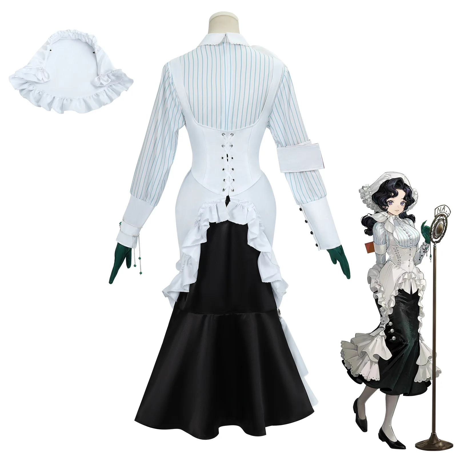 Reverse 1999 Angel Nana Halloween Game Cosplay Costume Full Set Character Roleplay Outfit Party Suit Clothes Wear Set view 3
