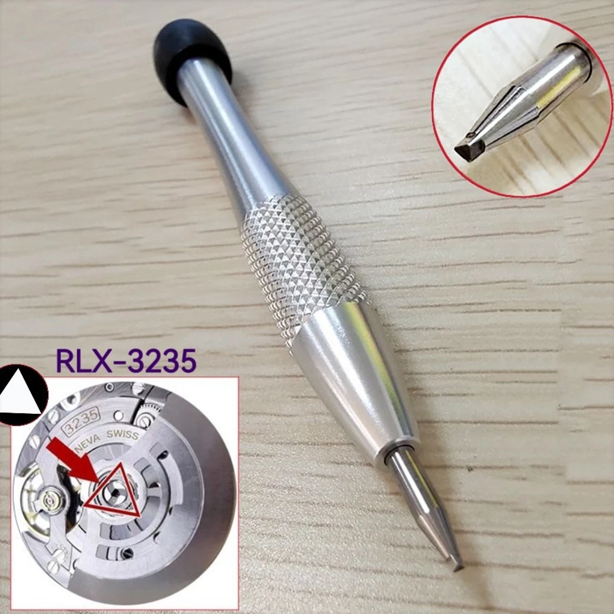 3Pcs/Set Watch Movement Screwdrivers Kit Triangular Oscillating Weight Rotor Screwdriver For RLX 3235 Movement Watch Accessories