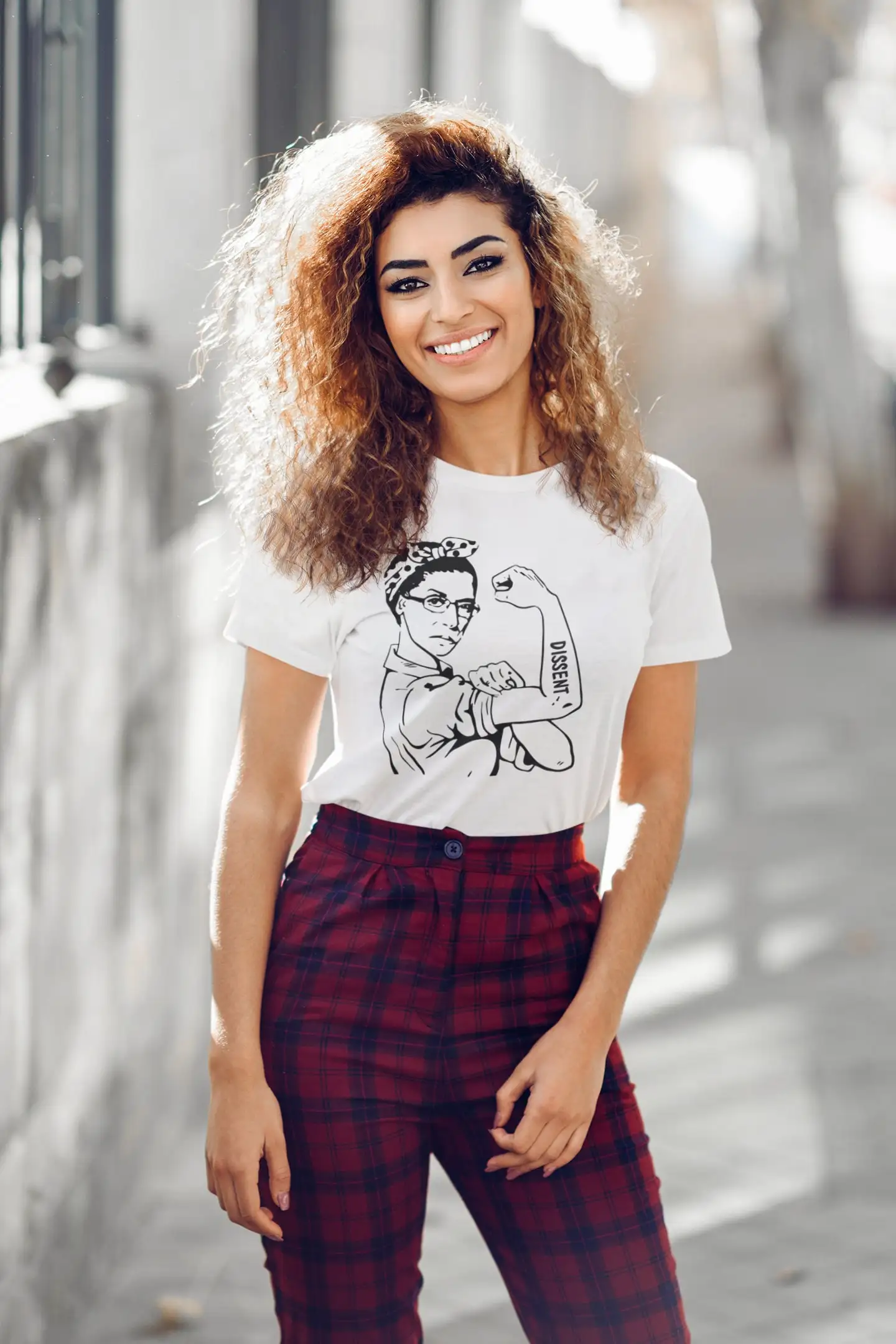 RBG Meets Rosie the Riveter Stand Out in Style with I DissenT T Shirt