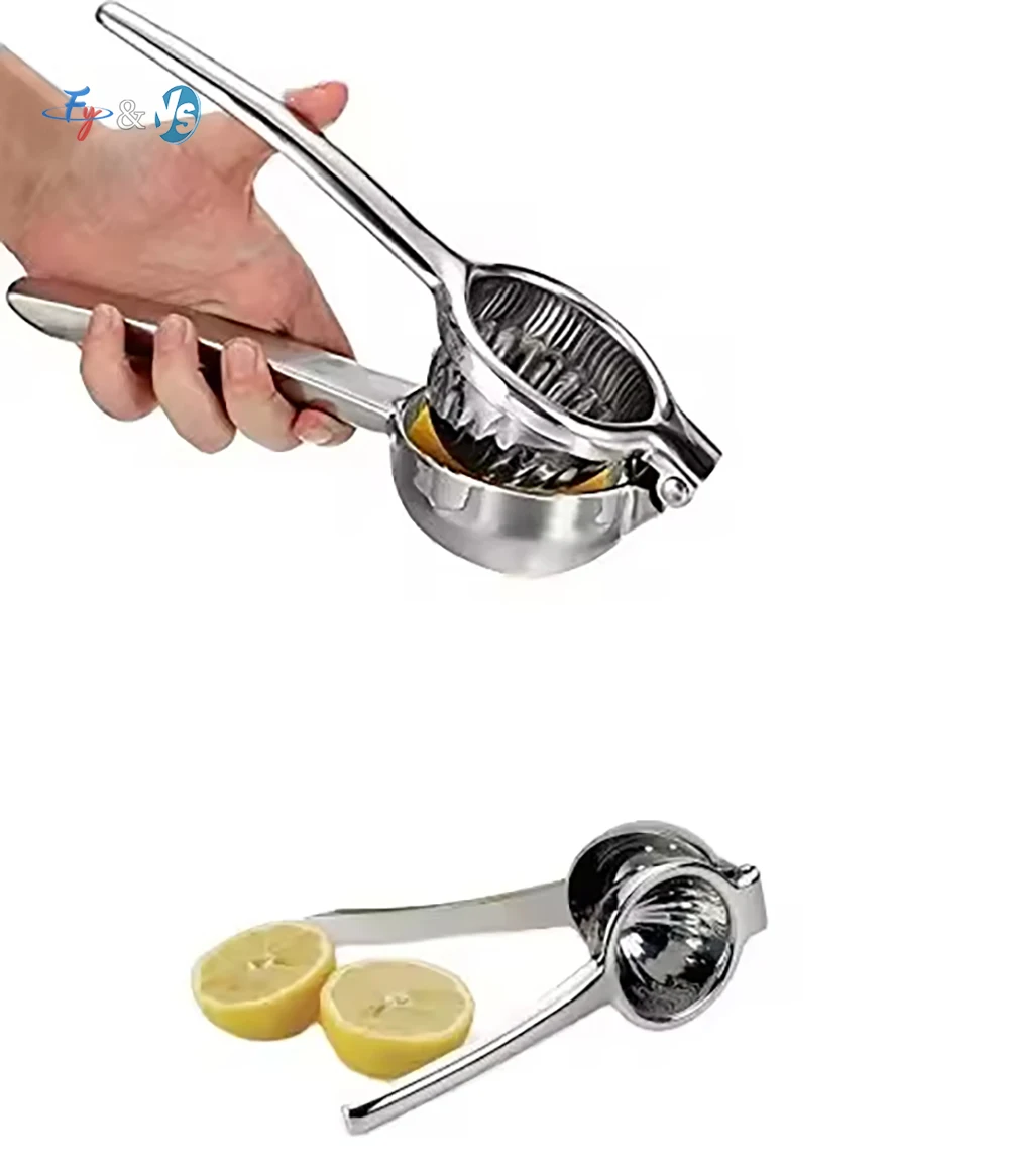 Eco Friendly Metal Hand Press Juicer Stainless Steel Household Lemon Orange Fruit Vegetable Squeezer Daily Kitchen Use