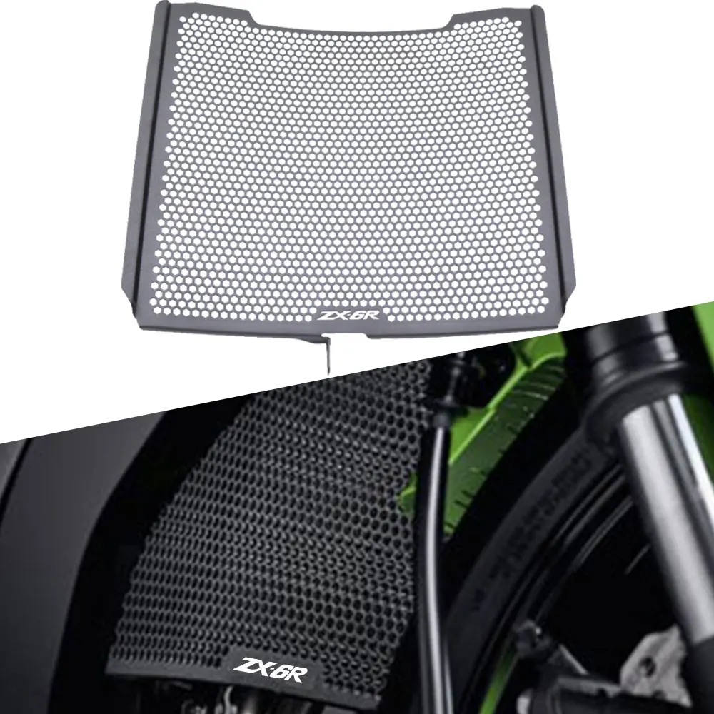 

Motorcycle Radiator Grille Guard Protector Cover For Kawasaki ZX6R 2009-2025 NINJA ZX-6R & 40th Anniversary Edition 2024-2025