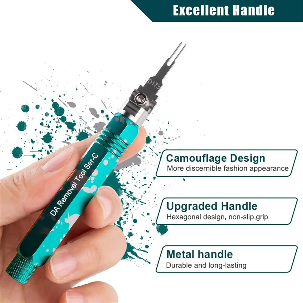 A002 Pin Extractor Tool, Terminal Removal Tool Inclusief 8 Stuks Vervanging Tips, Auto/Computer Reparatie Terminal Release Tool