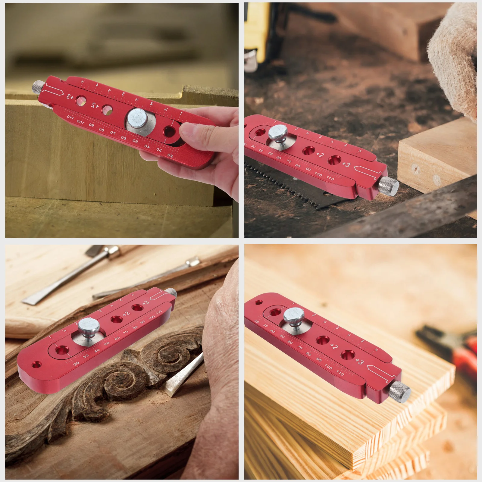 

Woodworking Compass Scriber Adjustable Radius for Drawing Circles High Precision Circular Ruler Woodworking Tools Drawing