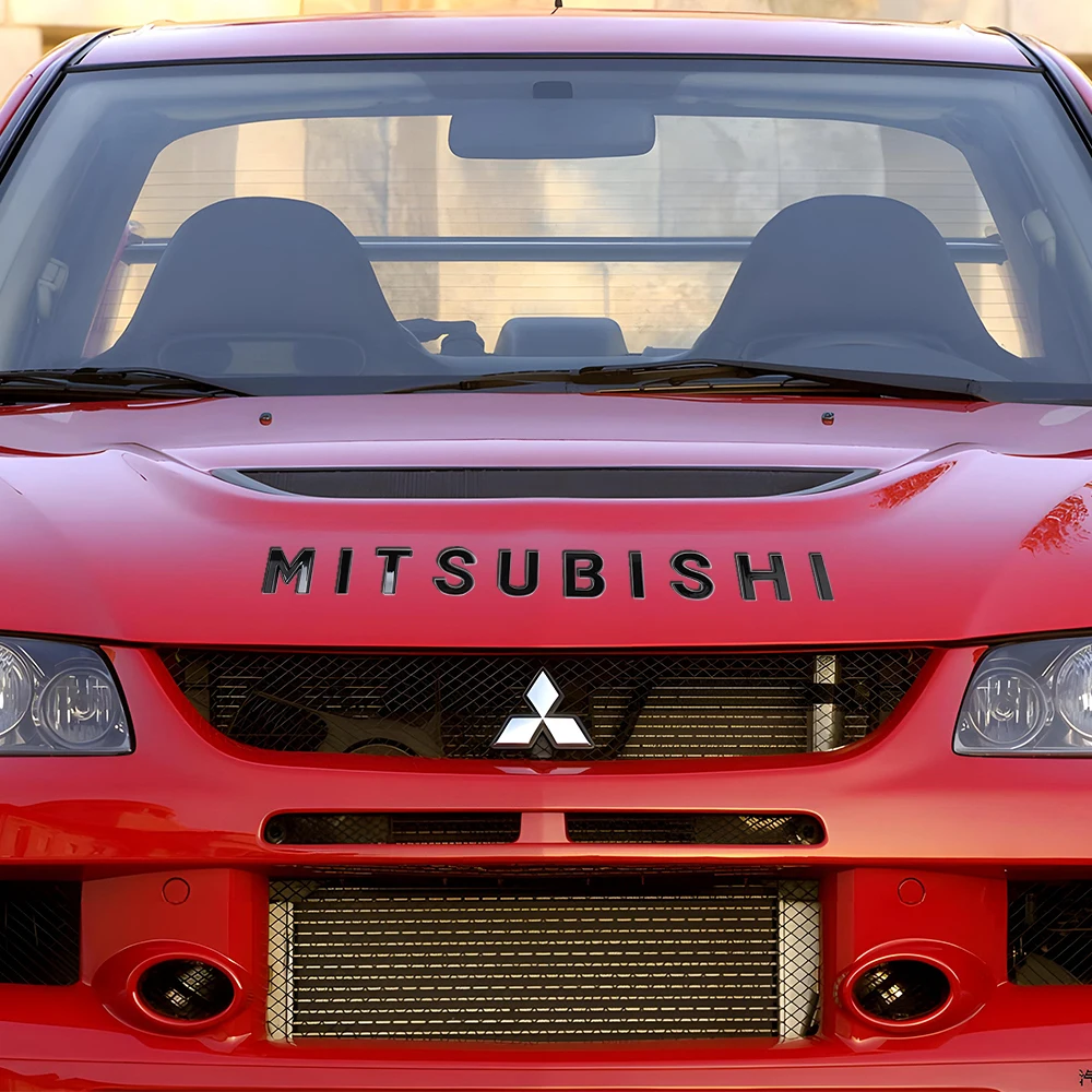 Metalowa naklejka na maskę ze stopu logo samochodu naklejka na bagażnik Akcesoria Do Mitsubishi RalliArt ASX Pajero Montero Lancer L200 EVO golt