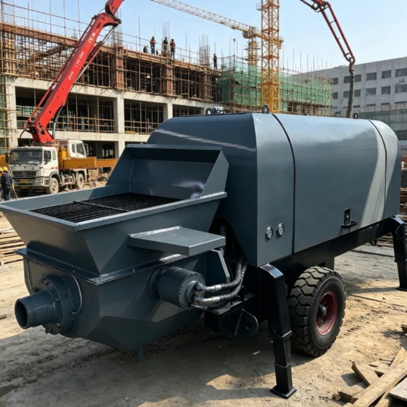 Customized Multi-functional Hydraulic Concrete Mortar Pump to Transport Viscous Fluids Such As Mortar and Putty